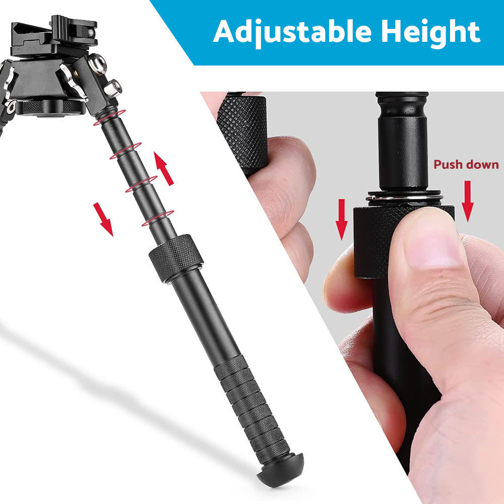 {{ 360掳 Swivel QD Tactical 6. 5 to9 Rail Pistol Hunting Shooting Rifle Bipod Mount }} - Buy Car Parts Online at {{ Kaka Auto Parts }}.