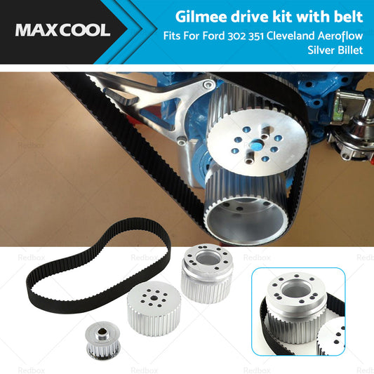 Small Block 302 351C Cleveland Gilmer and Belt Drive Pully Kit Suitable for Ford
