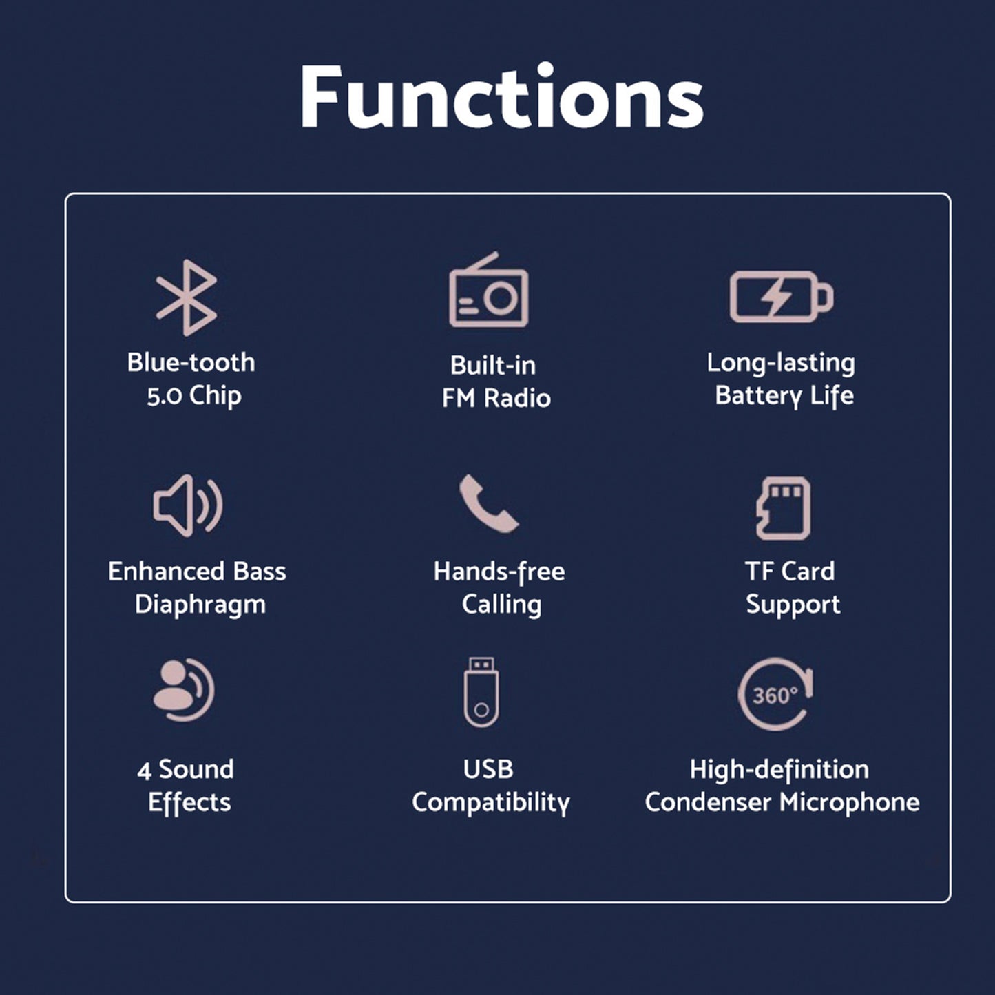 Wireless Bluetooth Portable Karaoke Microphone Speaker Rechargeable Handheld Mic With USB Speaker for Home Party Singing