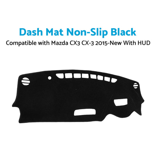Non-Slip Dash Mat Suitable For Mazda CX3 CX-3 2015-New With HUD Dashboard Cover