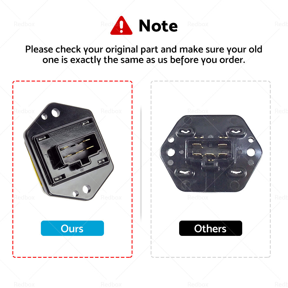 {{ Blower Fan Motor Heater Fan With Resistor Fits for Holden Rodeo TF 1996 to 2002 Heater }} - Buy Car Parts Online at {{ Kaka Auto Parts }}.