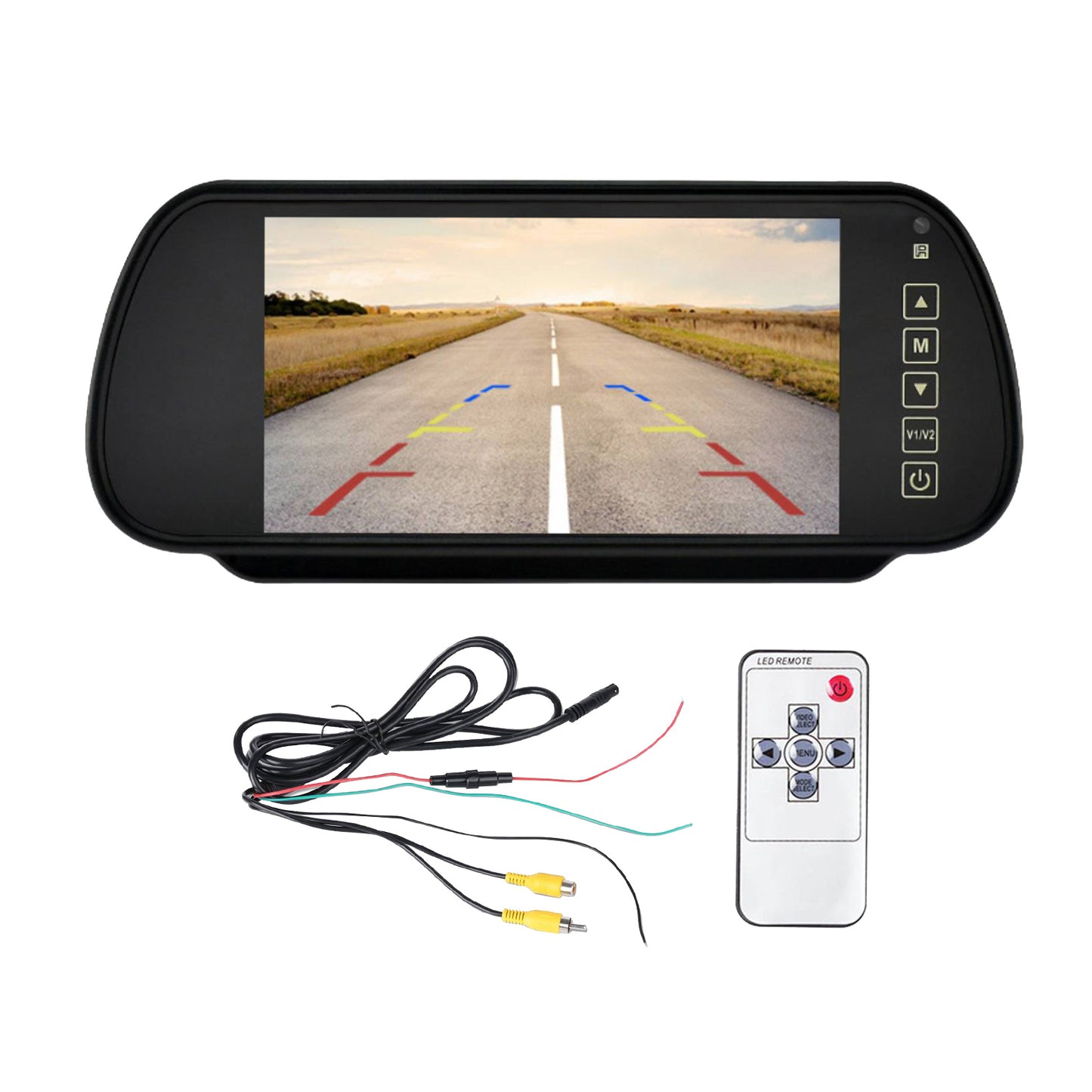 {{ 7 inch Parking Rear View Monitor Mirror Screen Suitable for Truck Reversing Camera }} - Buy Car Parts Online at {{ Kaka Auto Parts }}.