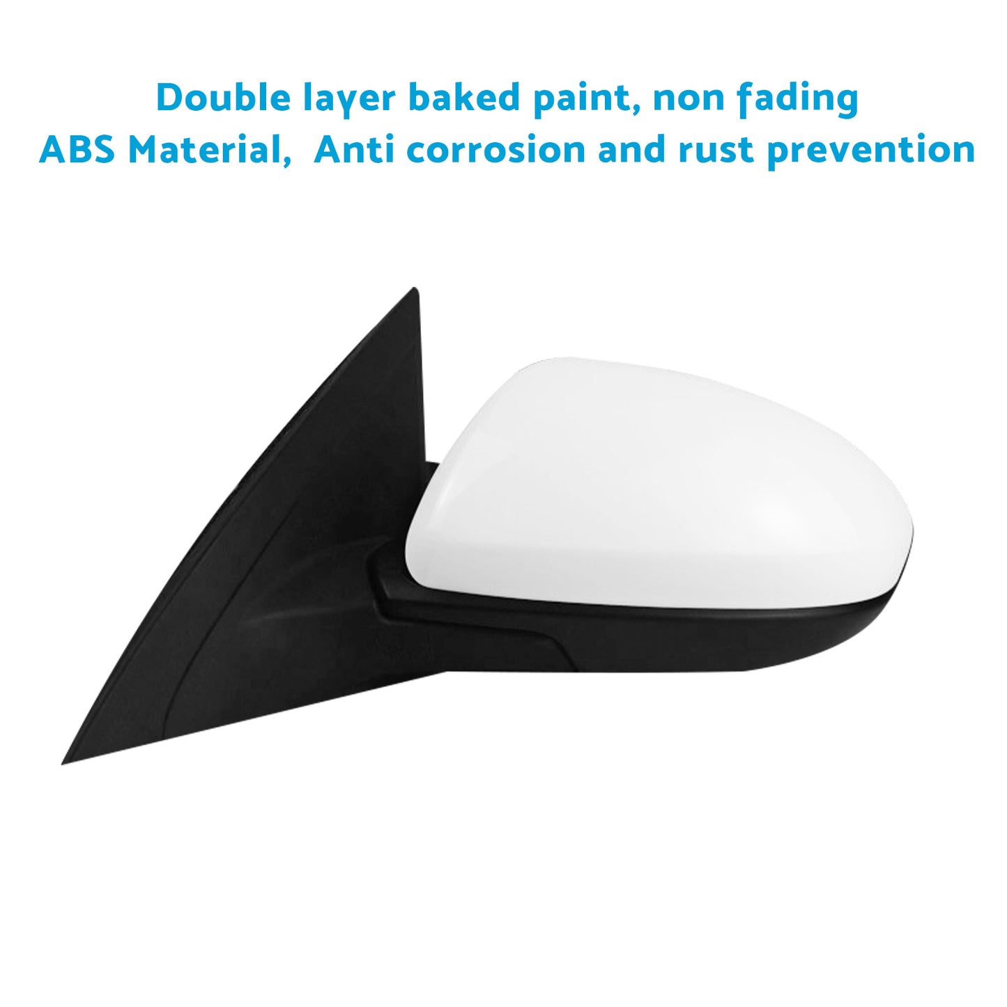 Left Door Mirror Suitable For Mazda 3 BL 2009-2013 White Without Indicator