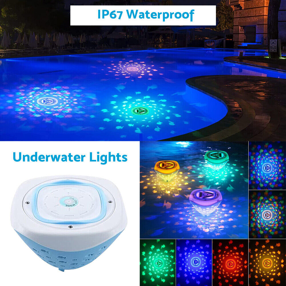 Floating Underwater LED Disco Light Glow Show Lamp Suitable For Swimming Pool, Tub & Spa
