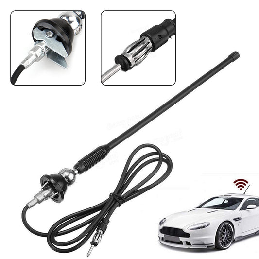 Universal Stereo Aerial Rubber Car Radio Flexible Roof Wing Mounting Antenna Suitable For Most Vehicles