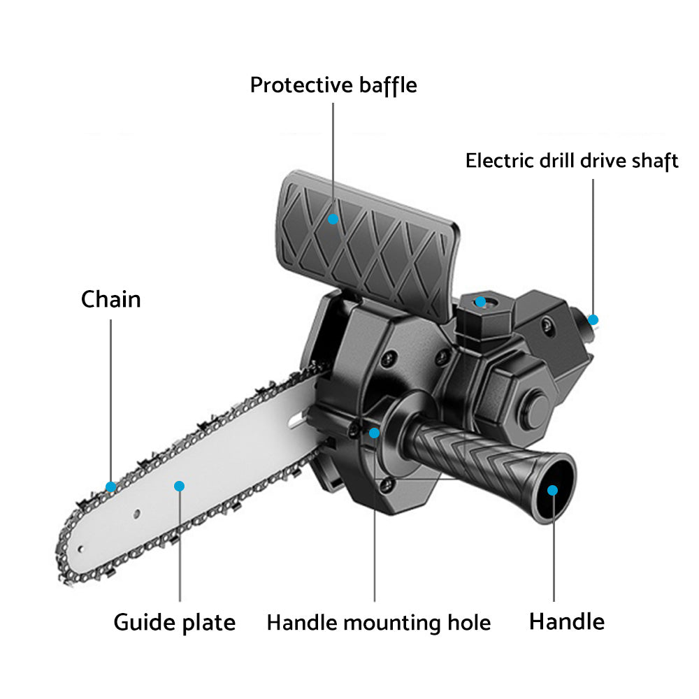 6 inch Electric Drill Converter To Chain Saw Wrench Chain for Three-jaw Collet Drill