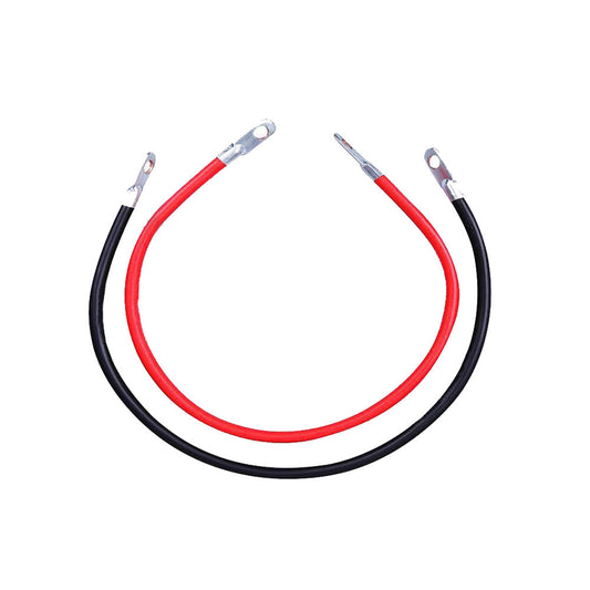 30cm Battery Joiner Connector Lead DC Wire 100A 12V 24V Cable with Lugs Red & Black