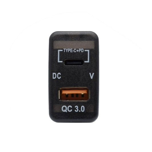 Type-C USB Car Charger Adapter Voltmeter Suitable For Land Cruiser Prado 120