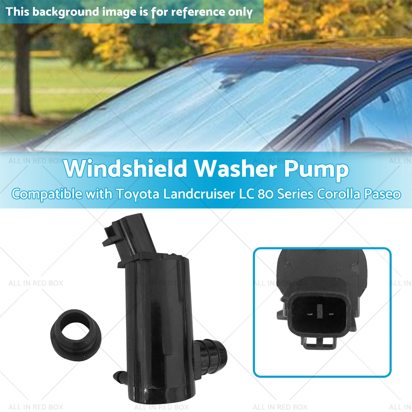 {{ Windscreen Washer Pump Suitable For Toyota Landcruiser LC 80 Corolla AE100 E100 }} - Buy Car Parts Online at {{ Kaka Auto Parts }}.