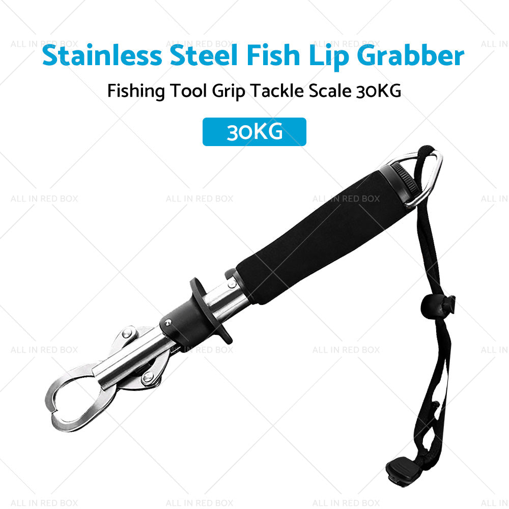{{ Stainless Steel Fish Lip Grabber Gripper Fishing Tool Grip Tackle Scale 30KG }} - Buy Car Parts Online at {{ Kaka Auto Parts }}.