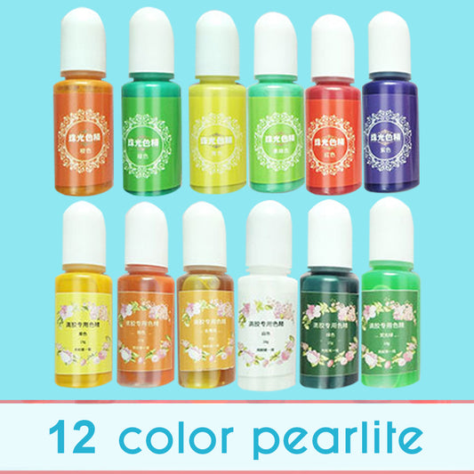 Pigment Glitter Ink Pearl Powder Pellet Epoxy Resin Colour Coating Craft Art DIY
