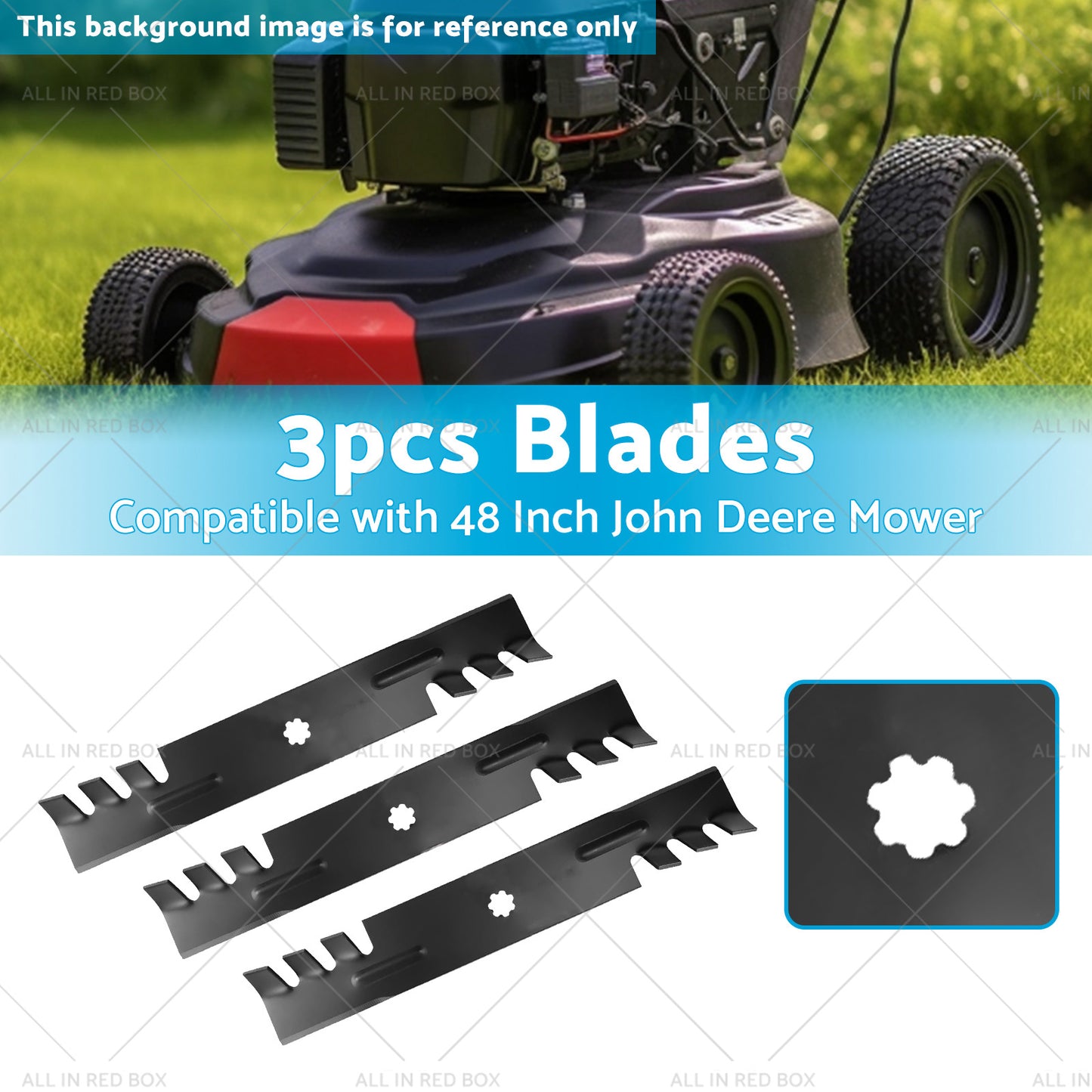 {{ Blade Set for 48 inch John Deere Mower 155C LA130 LA140 Gx21784 Gx21786 GY20852 }} - Buy Car Parts Online at {{ Kaka Auto Parts }}.