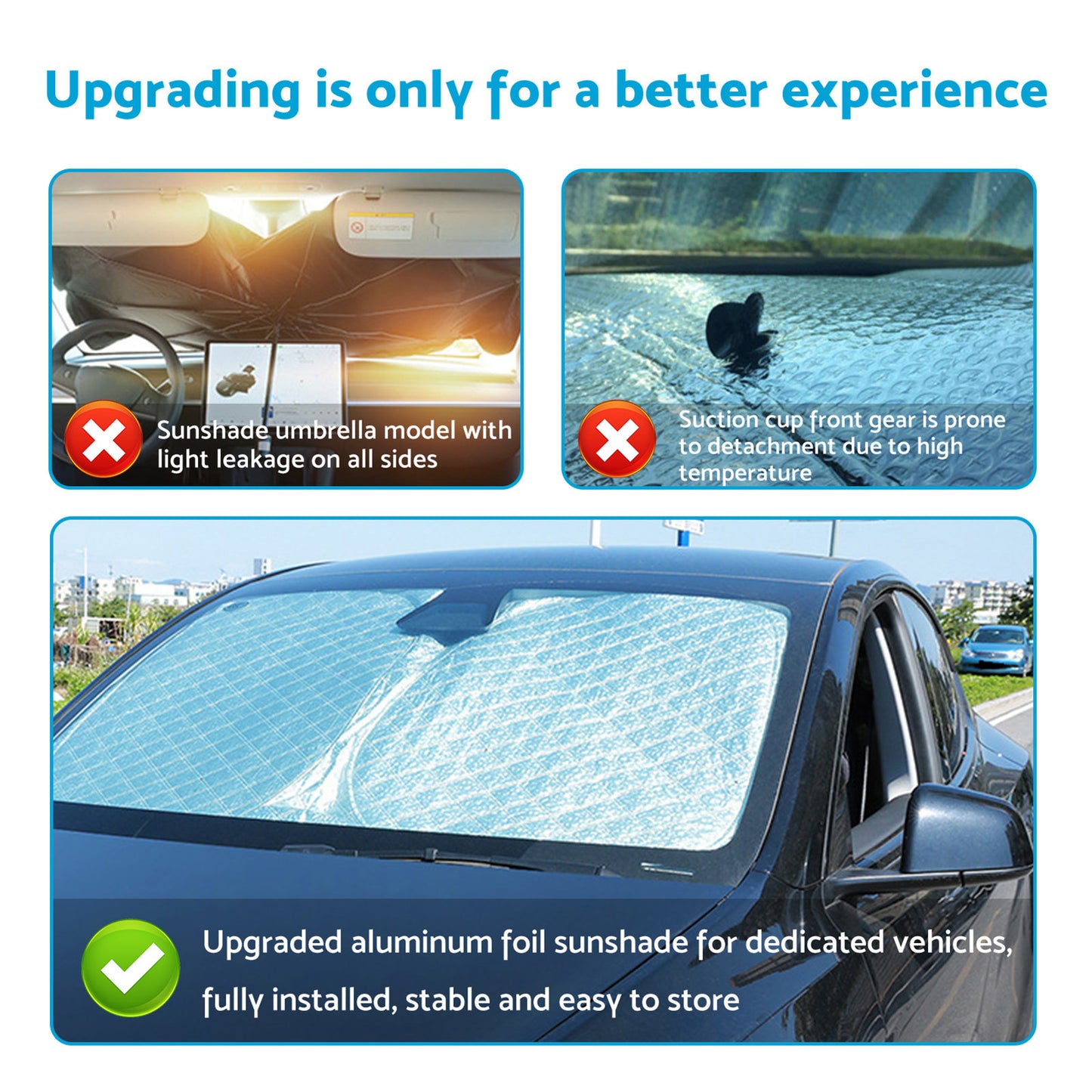 {{ Windshield Sun Visor Foldable Sun Shade Suitable For Haval H6/H6 GT 2021-On SUV }} - Buy Car Parts Online at {{ Kaka Auto Parts }}.