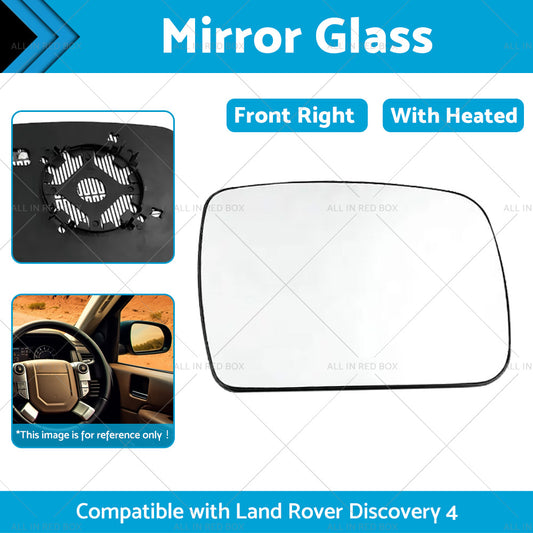 Right Side Mirror Glass Suitable for Land Rover Discovery 4 2009 -2013 w Heated
