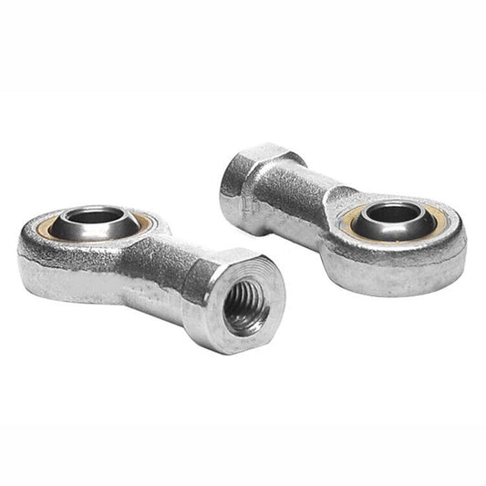 10x Zinc 6mm Female Spherical Plain Rose Joint Bearings Suitable For Left-Hand Threaded Applications