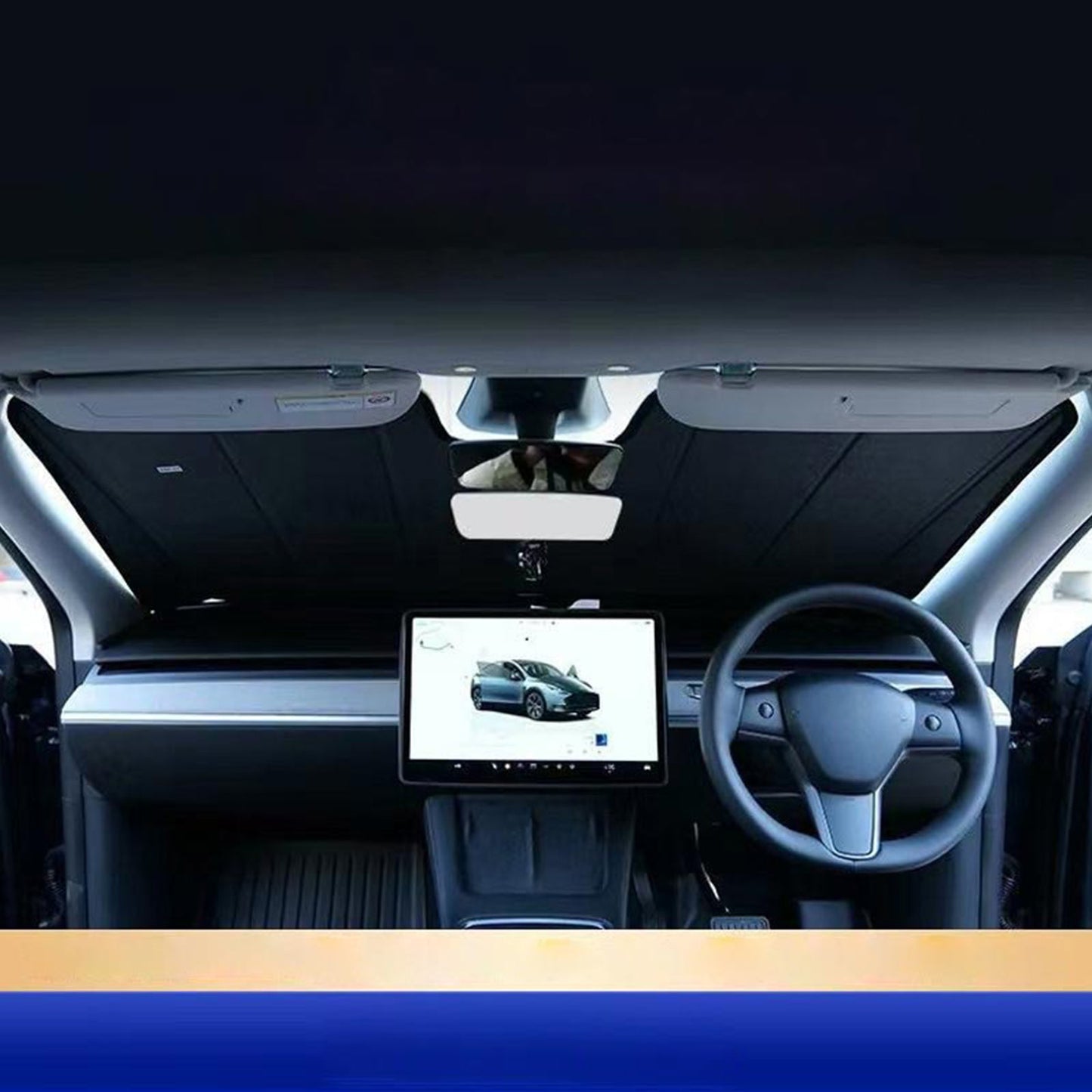 1x Front Windscreen Sun Shade Sliver Suitable For Isuzu MU-X 2nd Gen 2020 On