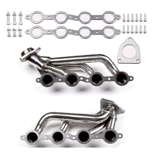Exhaust Header Suitable For GMC Yukon Sierra 1999–2001 4.8L 5.3L 2WD 4WD EH28035