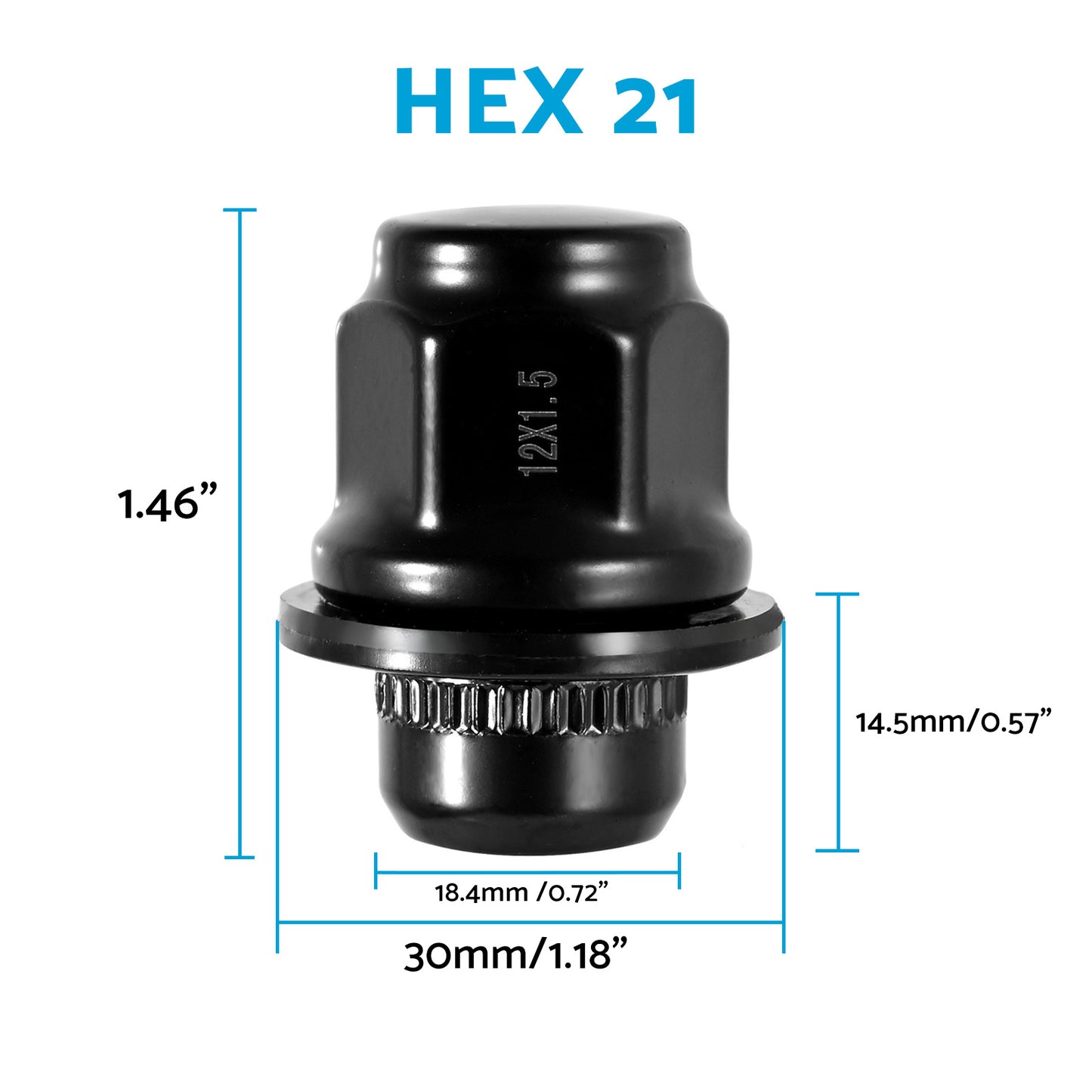 24x Extreme 12x1.5mm Alloy Wheel Lug Nuts Suitable For Toyota Landcruiser 200