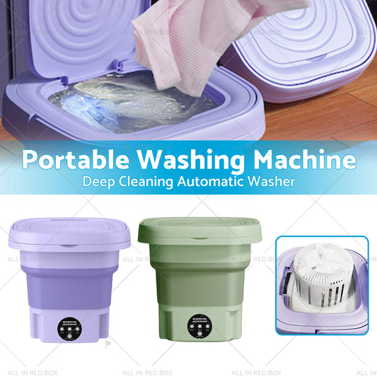 8L Foldable Portable Washing Machine with 3 Modes Deep Cleaning Automatic Washer 240V