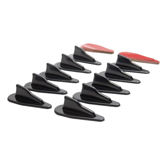 Spoiler Roof Wing Air Vortex Generator Set of 10 Diffuser Shark Fin Kit Suitable For Car