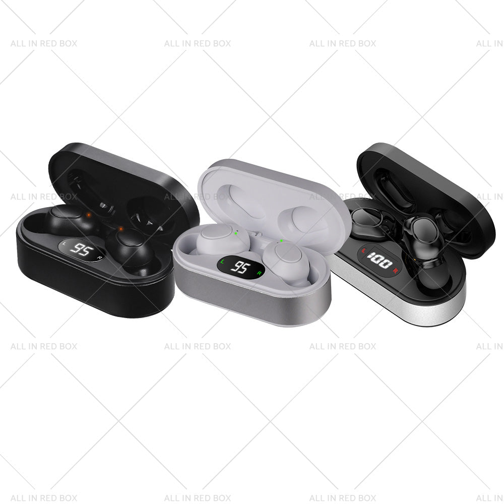 1 pair of digital rechargeable hearing aids, voice amplifier – Silver + Black, in-ear sound amplifiers