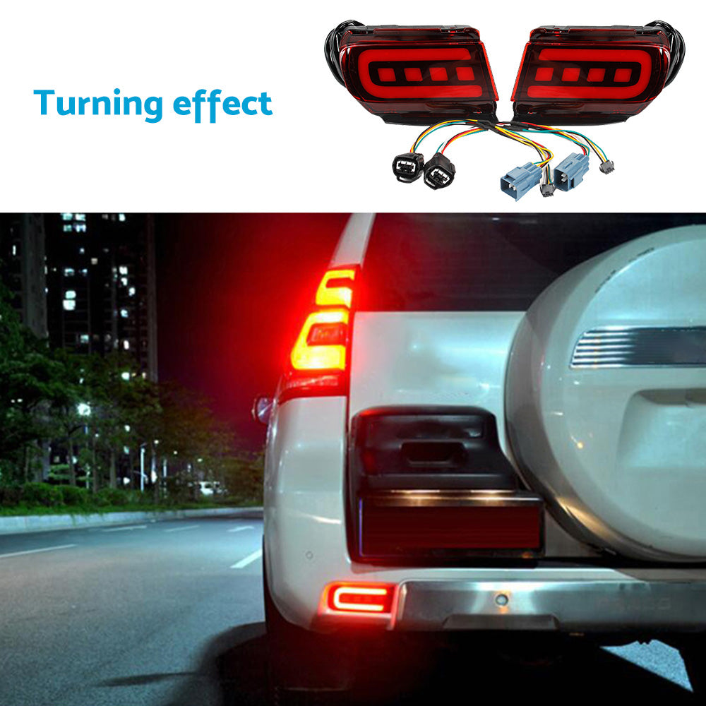 Rear Bumper LED Tail Brake Signal Light Suitable For Toyota Prado 2010-2022