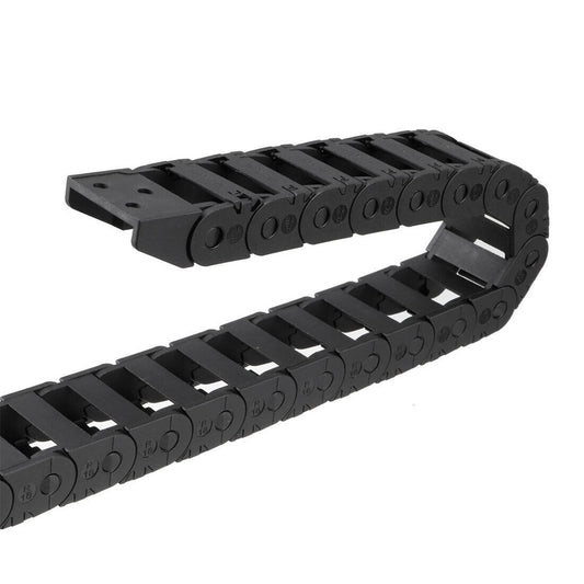 10mm x 20mm Drag Chain Cable Carrier 1Meter Open Type with End Connectors Plastic