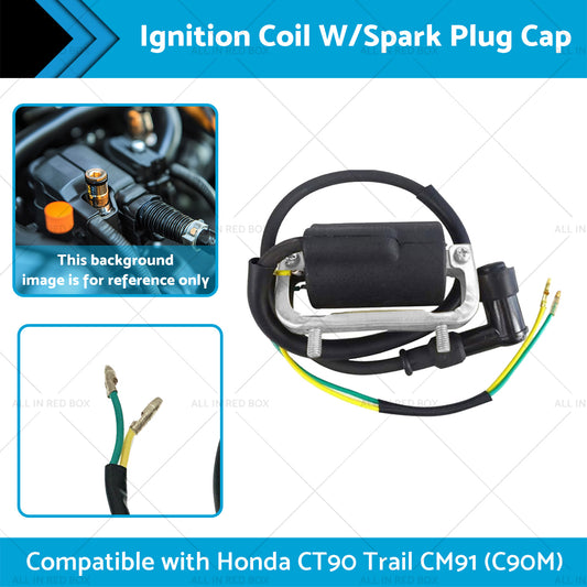Ignition Coil W or Spark Plug Cap Suitable for Honda CT90 Trail CM91 C90M