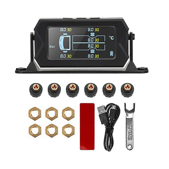 compare product Tyre Pressure Monitoring System with 6 Wheel Sensors Suitable For Caravan, Truck, Trailer & Solar Vehicles
