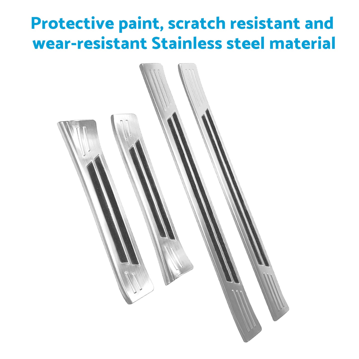 4x Steel Door Sill Protector Trim Scuff Plate Suitable For Subaru Crosstrek 2023