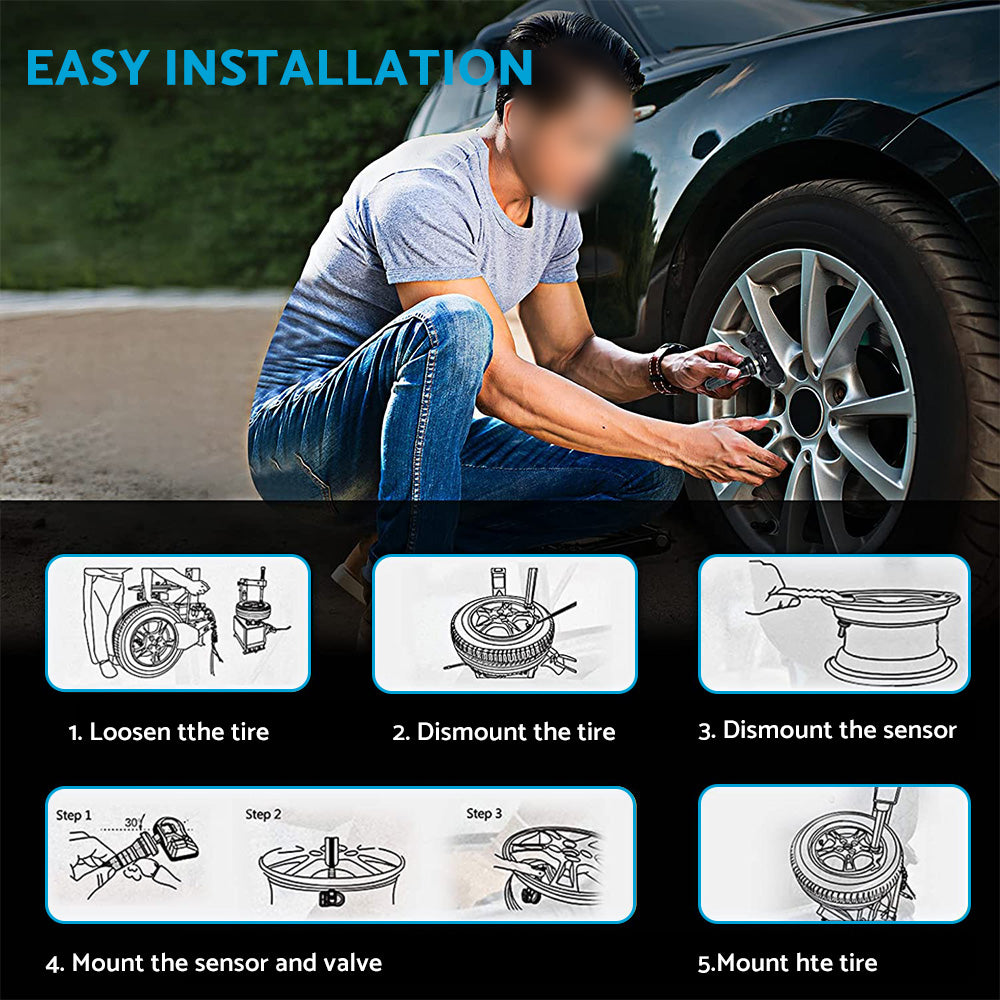 4x Tire Pressure Sensors Suitable For Jeep Grand Cherokee / Wrangler 56029398AA