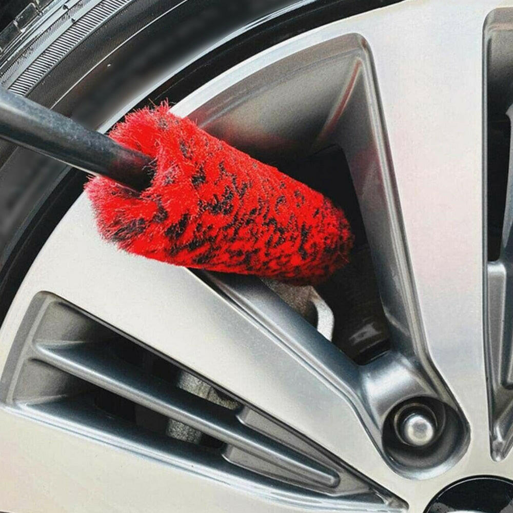 Set of 3 Wheel Woolies Luxury Super Plush Soft Alloy Wheel Cleaning Brush Kit