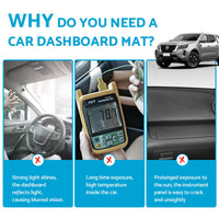 Dash Mat Suitable For Mitsubishi Outlander 2023 Dashboard Cover Pad Carpet With HUD Cutout