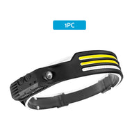 230 Angle LED Headlamp Rechargeable Super Bright Head Torch Headlight Suitable For Outdoor Use