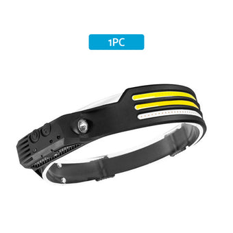 compare product 230 Angle LED Headlamp Rechargeable Super Bright Head Torch Headlight Suitable For Outdoor Use