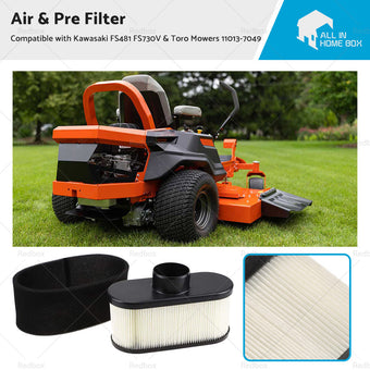 compare product Air  and  Pre Filter Suitable For Kawasaki FS481 FS730V  and  Toro Mowers 11013-7049