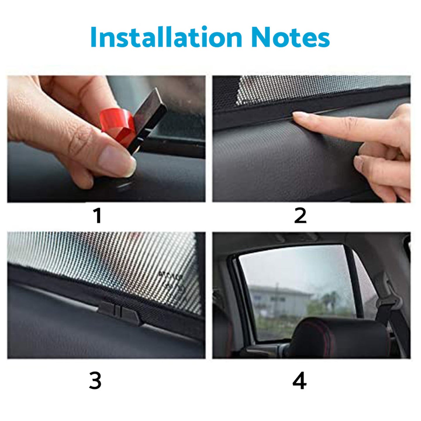 {{ Magnetic Mesh Sun Blind Shades Suitable for Audi Q5 FY 2017-2025 On Front Rear }} - Buy Car Parts Online at {{ Kaka Auto Parts }}.