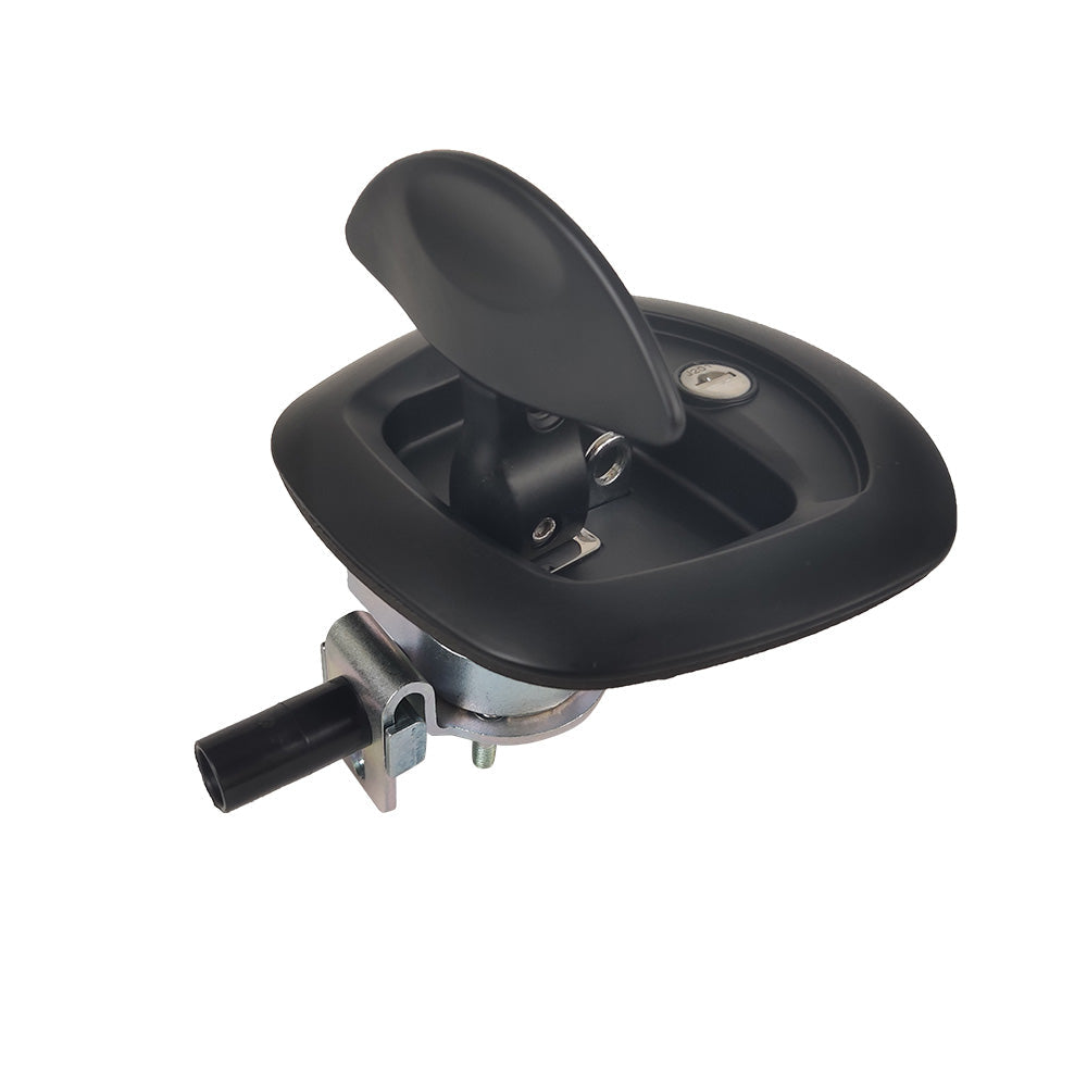 1x Black Recessed Folding T Lock / Handle Suitable For Trailer Toolbox Drop T Whale Tail