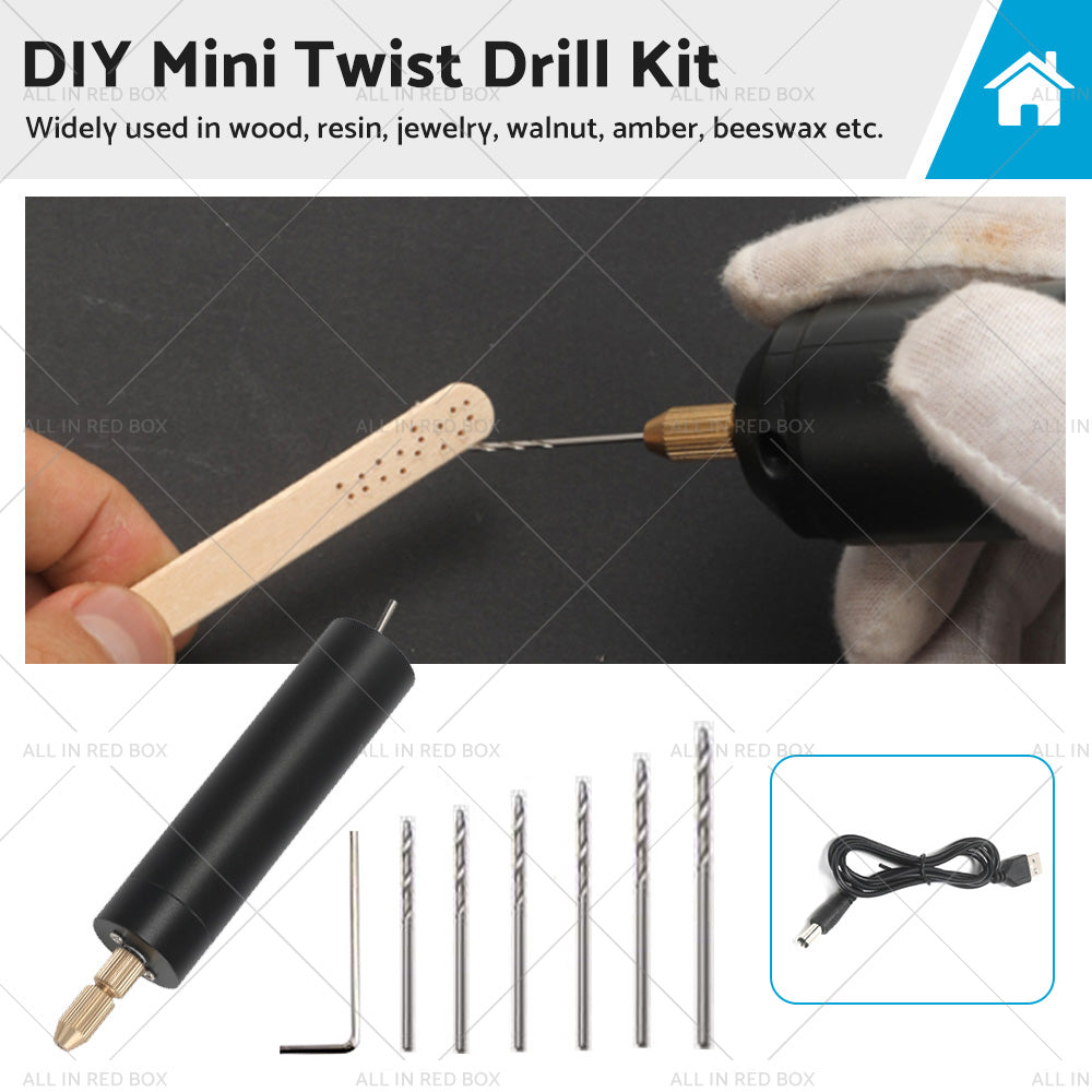 {{ Mini Electric Hand Drill USB Hole Punch DIY Small Jewelry Portable Grinding Tool }} - Buy Car Parts Online at {{ Kaka Auto Parts }}.