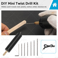 {{ Mini Electric Hand Drill USB Hole Punch DIY Small Jewelry Portable Grinding Tool }} - Buy Car Parts Online at {{ Kaka Auto Parts }}.