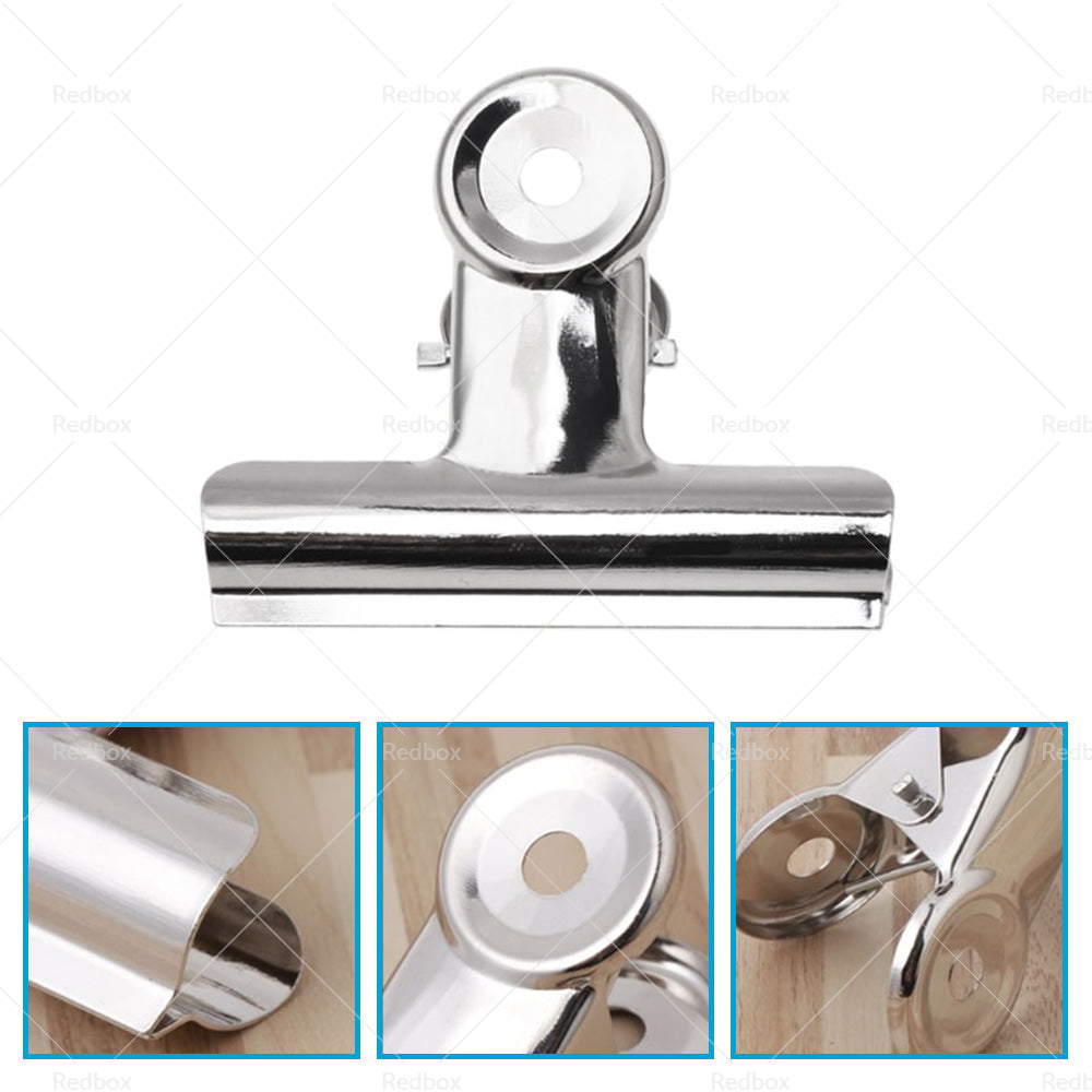 {{ 6/12PCS Stainless Steel Bulldog Paper Clip Metal Office Binder Grip Clamp 75mm }} - Buy Car Parts Online at {{ Kaka Auto Parts }}.