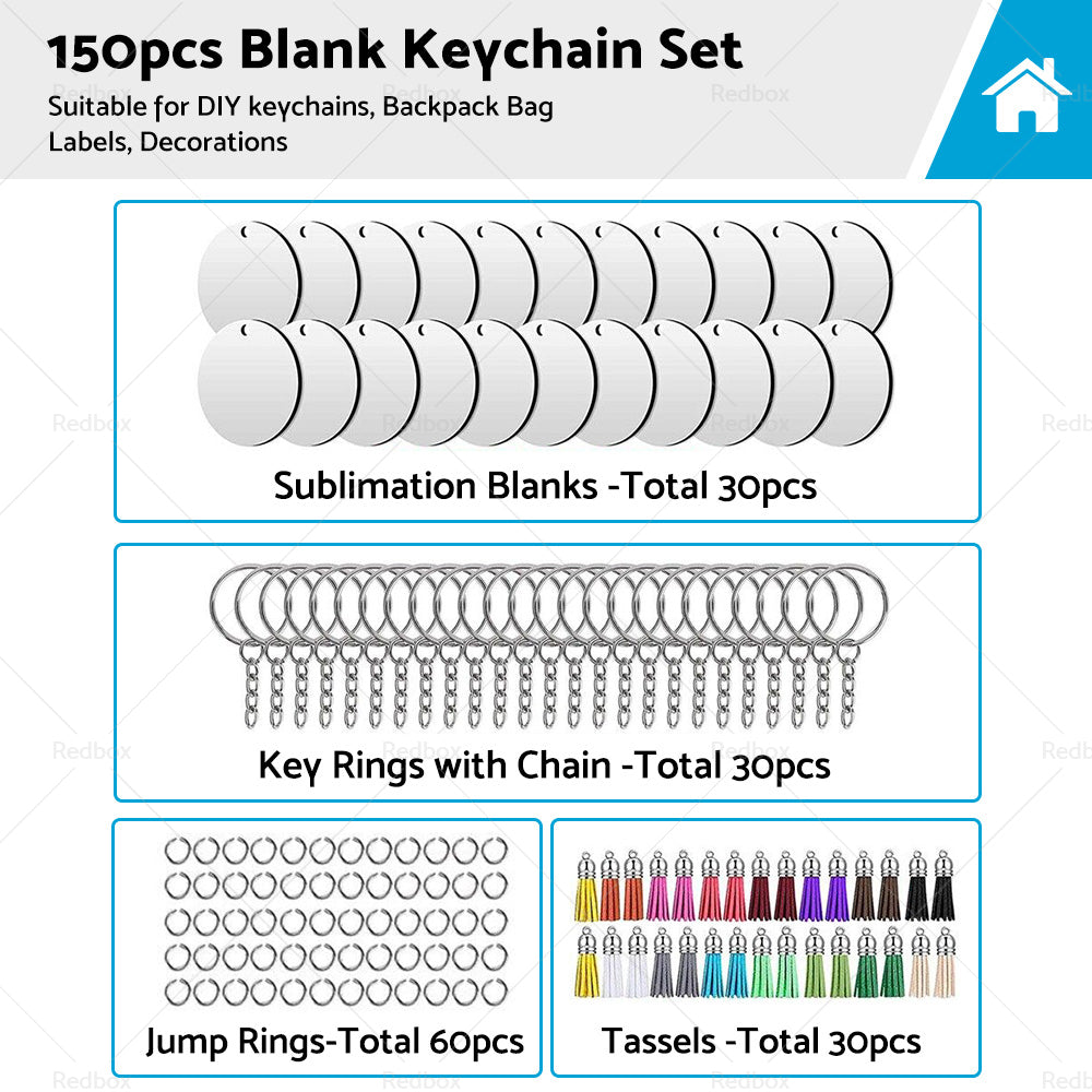 {{ Bulk Keychains Ornament Set 150PCS Sublimation Blank Keychain for Crafts Jewelry }} - Buy Car Parts Online at {{ Kaka Auto Parts }}.