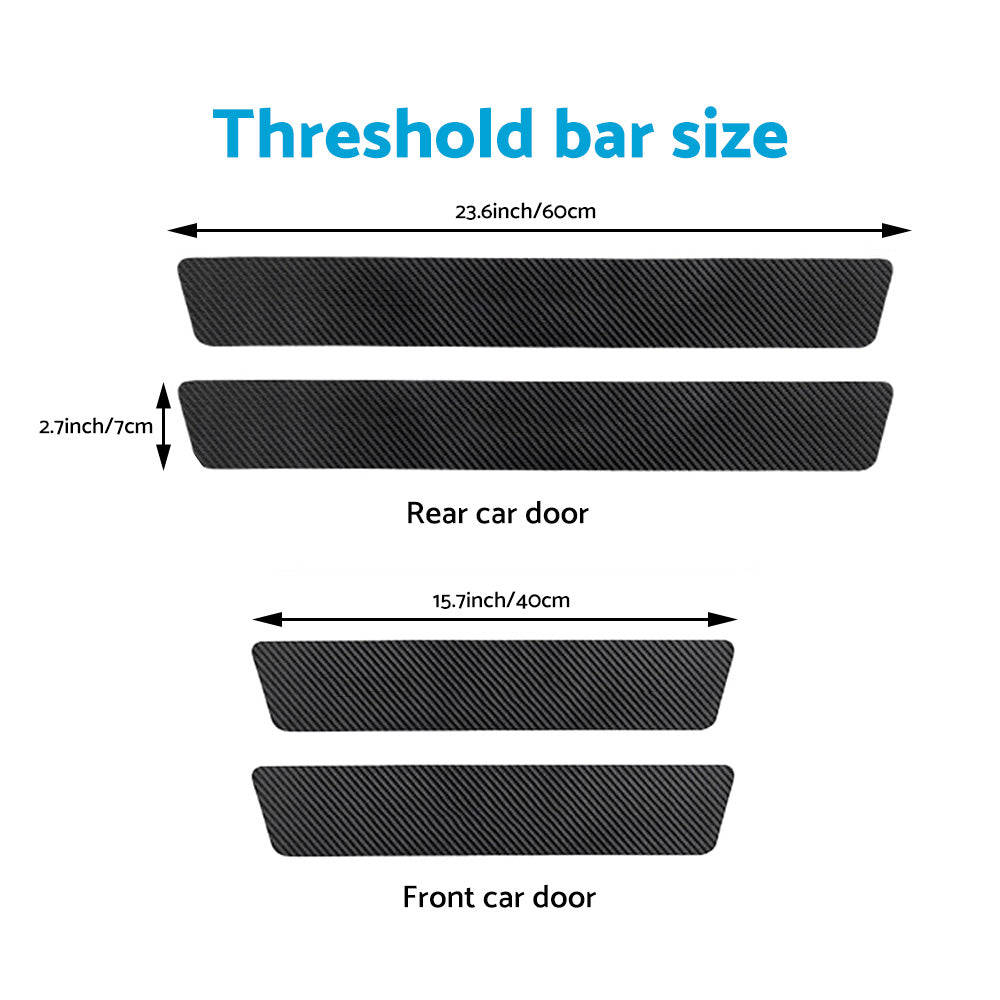 4x Front & Rear Door Sill Threshold Sticker Suitable For Ford Ranger Wildtrak