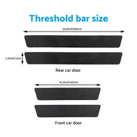 4x Front & Rear Door Sill Threshold Sticker Suitable For Ford Ranger Wildtrak