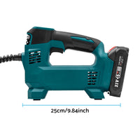 Cordless Portable Tyre Inflator Pump With Battery Charger Suitable For Makita 18V Battery