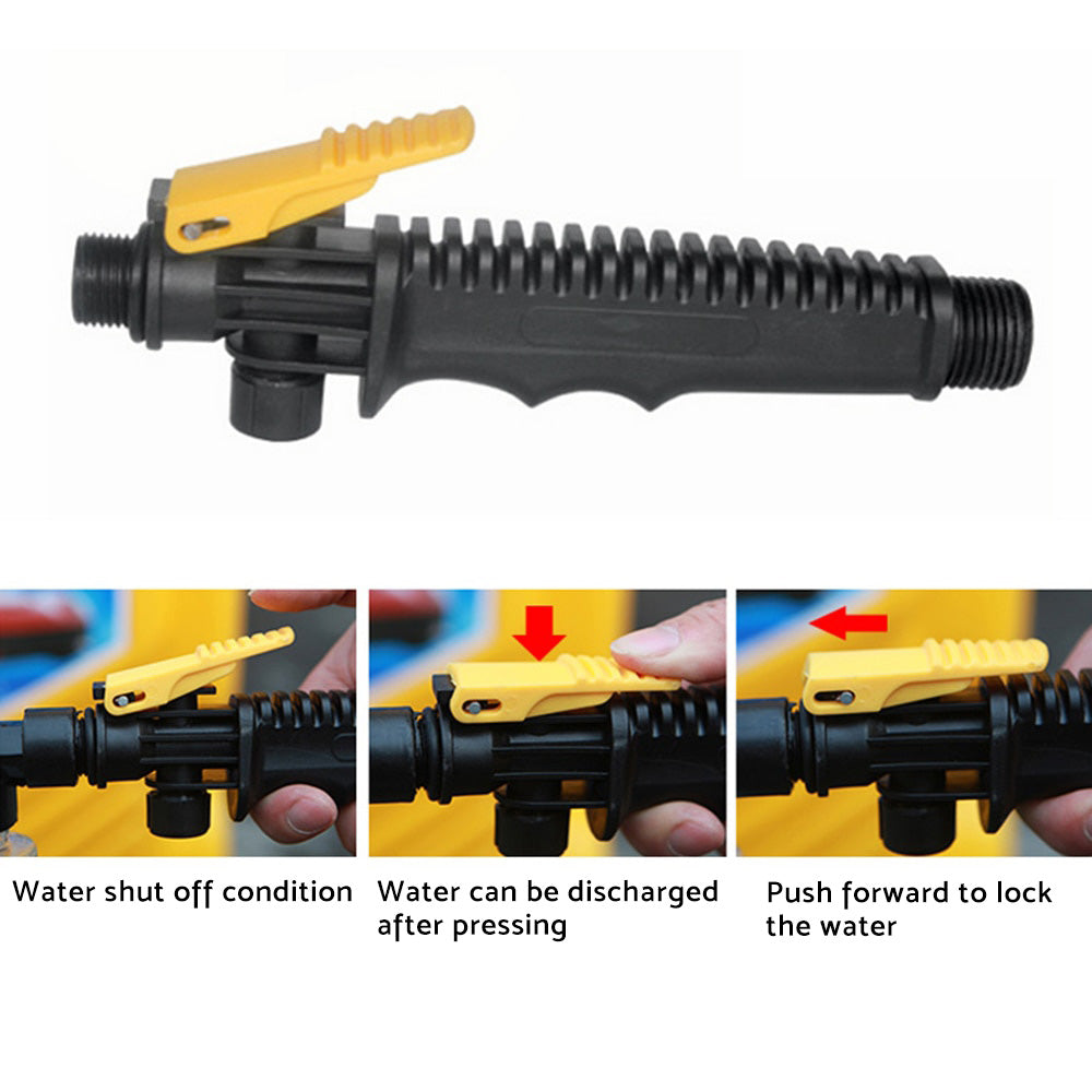 Car Cleaning Wash Brush Tool Long Handle Flow Switch Foam Bottle Professional