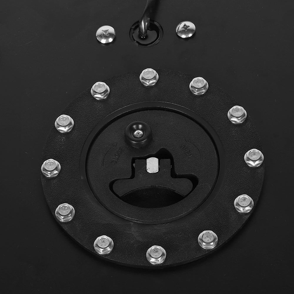 20 Gallon 80 Litre Black Aluminum Fuel Cell With Sending Unit Suitable For Universal Automotive Applications