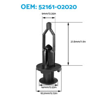 100PCS Panel Clip Lock Nut Splash Guard Push Rivet Suitable For Toyota Lexus