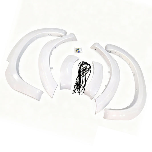 {{ White Fender Flares 6 Inch 6pcs Suitable for Toyota Hilux SR5 SR 2011-2014 }} - Buy Car Parts Online at {{ Kaka Auto Parts }}.