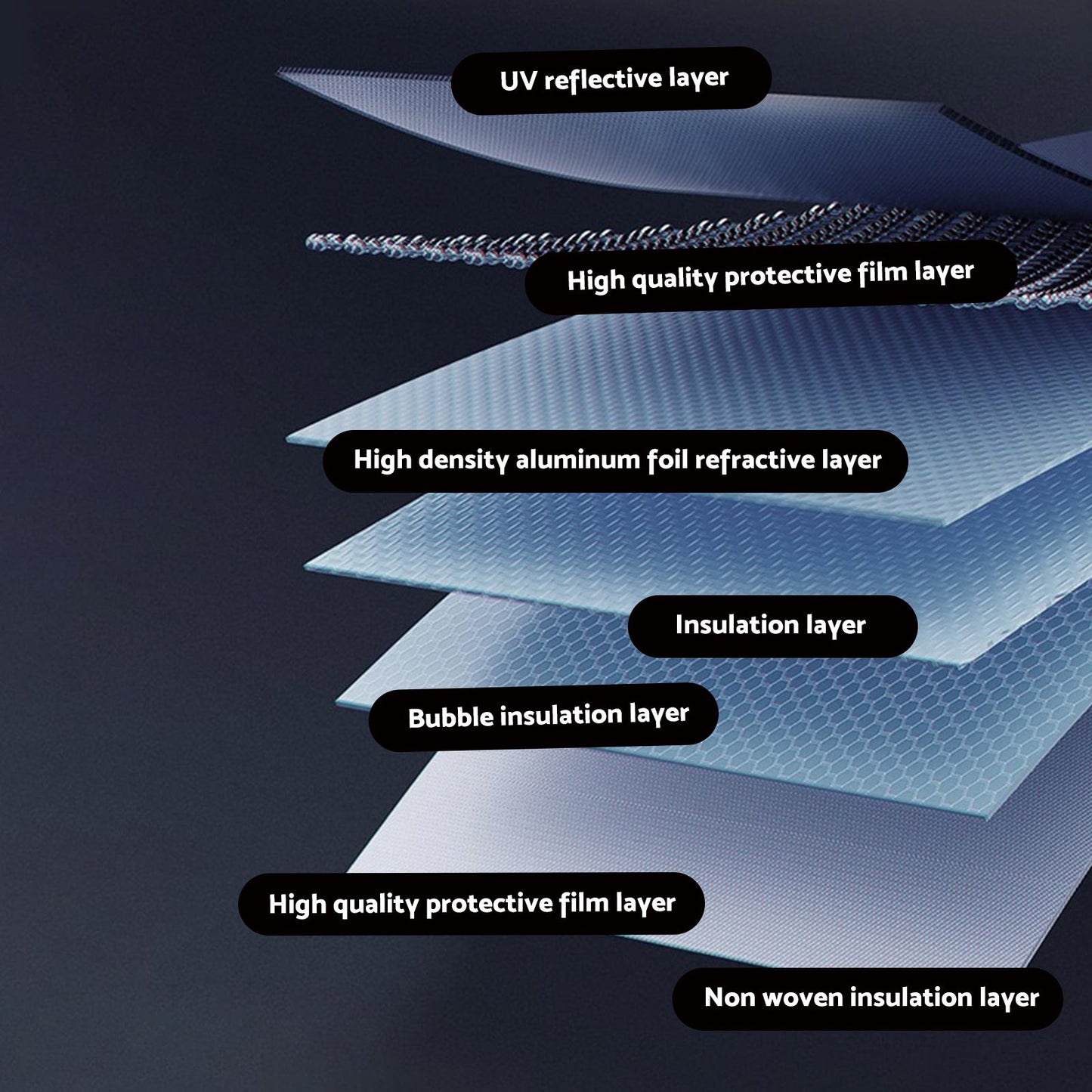 1x Front Windscreen Sun Shade Sliver Suitable For Isuzu MU-X 2nd Gen 2020 On